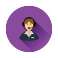 Logistic dispatcher consultant icon