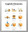 Logistic elements flat pack