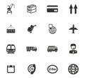 Logistic icons set