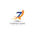 Logistic Logo for express business and delivery company template