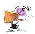 Logistic Service Man Heaviest Royalty Free Stock Photo