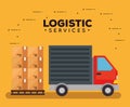 Logistic services with truck