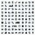 Logistic and shipping icons Royalty Free Stock Photo