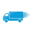 logistic truck fast delivery logo vector icon illustration Royalty Free Stock Photo
