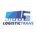 Logistic Truck Logotype. eps10 Royalty Free Stock Photo