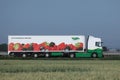Logistic truck on Netherlands highway Royalty Free Stock Photo