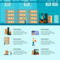 Logistic Warehouse Infographics