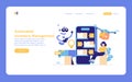 Logistics Automation. Flat Vector Illustration