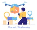 Logistics Automation. Flat Vector Illustration