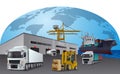 Logistics center Royalty Free Stock Photo