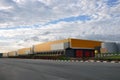 Logistics center. Warehouses for acceptance, storage and sorting of goods.