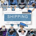 Logistics Delivery Cargo Freight Shipment Concept Royalty Free Stock Photo