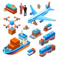 Logistics delivery transport vector illustration