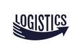 Logistics design element icon with creative modern concept