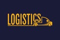 Logistics design element icon with creative modern concept