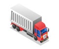 Logistics freight forwarder trailer truck