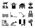 Logistics Icon Set Royalty Free Stock Photo
