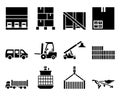 Logistics Icon Set Royalty Free Stock Photo