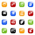 Logistics icons - color series