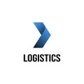 Logistics Logo Design Inspiration. vector illustration Royalty Free Stock Photo