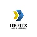 Logistics Logo Design Inspiration. vector illustration Royalty Free Stock Photo