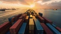 A logistics spet yzes data on container availability determined to alleviate the challenges posed by imbalances in the