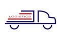 Logistics on the theme of logistics and freight transport, trans