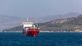 Logistics and transportation of International Container Cargo ship in the sea. International Container Cargo ship in the ocean, Royalty Free Stock Photo