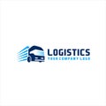 Logistics transportation logo vector, Fast delivery concept icon Royalty Free Stock Photo