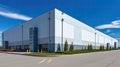 logistics truck warehouse building Royalty Free Stock Photo