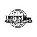 Logistics trucking logo vector