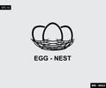 Vector art - Logo/icon Egg Nest