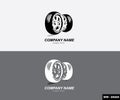 Vector Tire company logo, Tire store logo design Royalty Free Stock Photo
