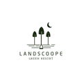 Rustic Retro Vintage for landscoope logo design it\'s land and scoop for resort businesss