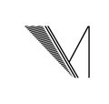 Letter m logo design illustration