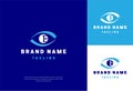 Eye Letter E Logo. E Letter Design Vector Eye brand name