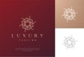 mandala flower swirl logo icon Royalty Free Stock Photo