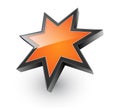 Logo 3D orange star
