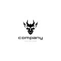 Devil face logo Royalty Free Stock Photo