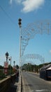 Logo on advertising of the 69th PORCHETTA festival on the Ariccia bridge