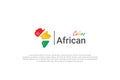 logo african colors diversity culture map shape continent