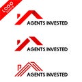 Simple Real estate logo that are suitable for your company Royalty Free Stock Photo