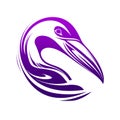 Logo Albatross On Isolated Tansparent Background, Png. Generative AI