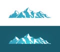 Logo of Alps Mountains Royalty Free Stock Photo