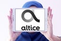 Altice telecoms company logo Royalty Free Stock Photo