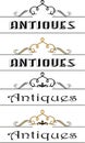 Logo - Antiques 04 Royalty Free Stock Photo