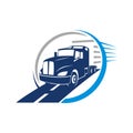 Logo applicative for logistics Royalty Free Stock Photo
