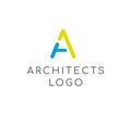Logo for architects. Colorful A1