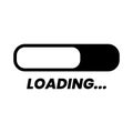 Loading Screen icon vector in EPS 10 Royalty Free Stock Photo