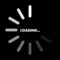Loading Screen Icon Vector in EPS 10 Royalty Free Stock Photo